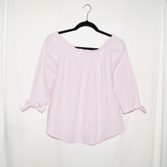Pink Off the Shoulder Blouse - Picture 1 of 4